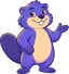 Tan gesturing to one side with an open paw